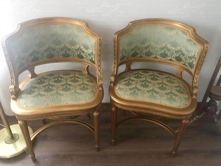 Кресло 2 штуки в стиле Людовика XVI