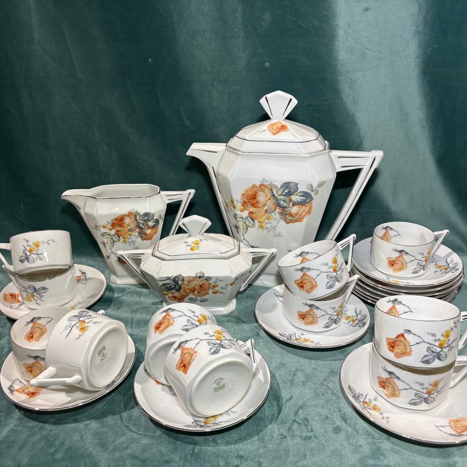 Сервиз чайный/кофейный винтажный на 11 персон