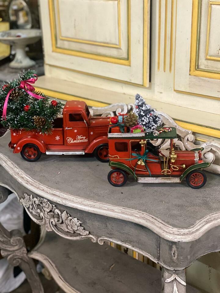 Игрушки винтажные новогодние: Машинка/Паровоз/велосипед/мотороллер