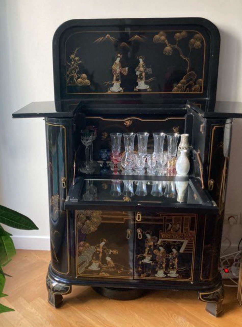 Тумба/Бар/Шкаф барный в стиле шинуазри