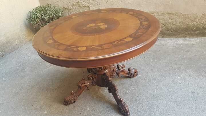 Стол обеденный с маркетри