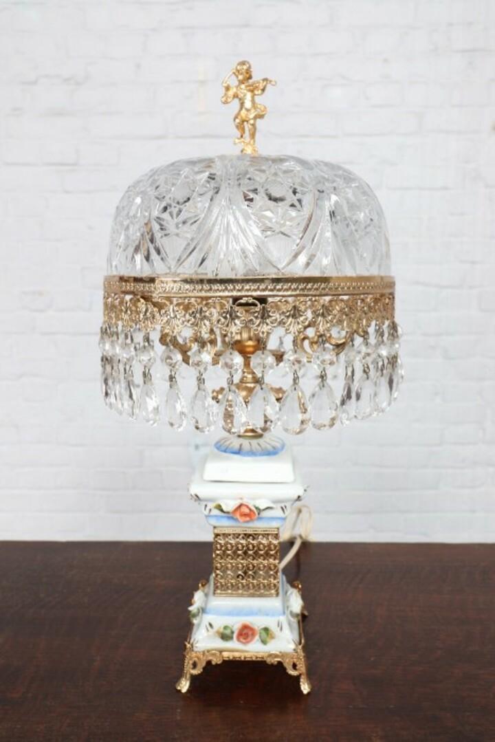 Лампа настольная винтажная