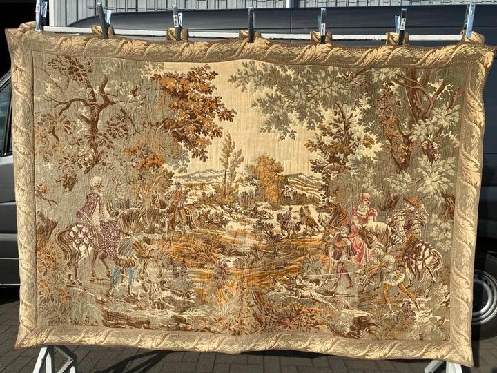 Гобелен винтажный со сценой охоты