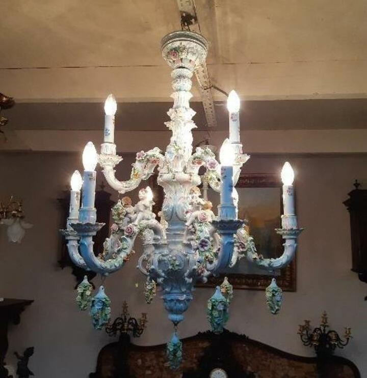 Люстра фарфоровая Каподимонте