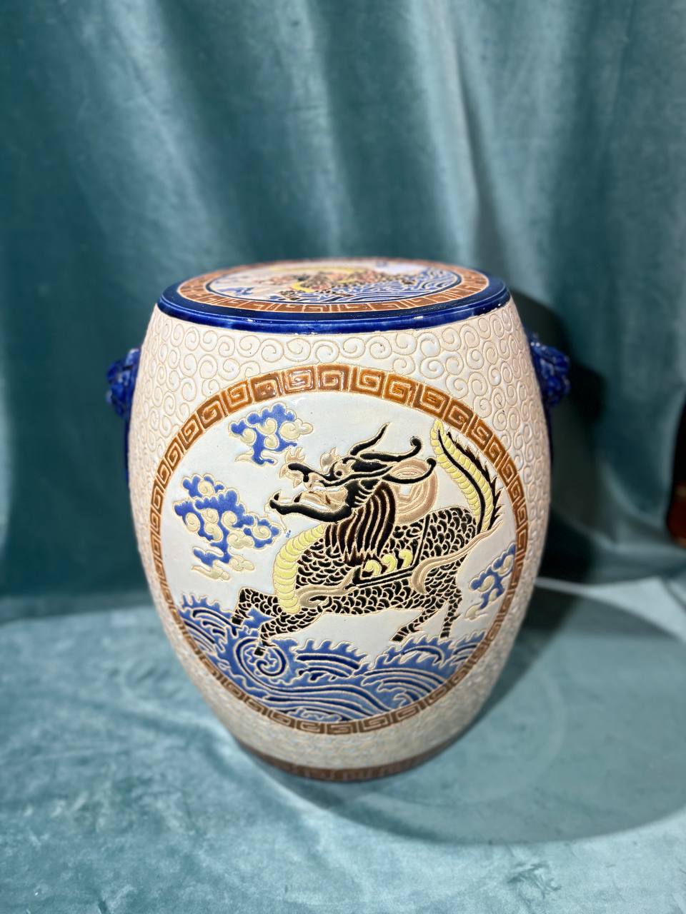 Подставка/Табурет керамический в стие шинуазри