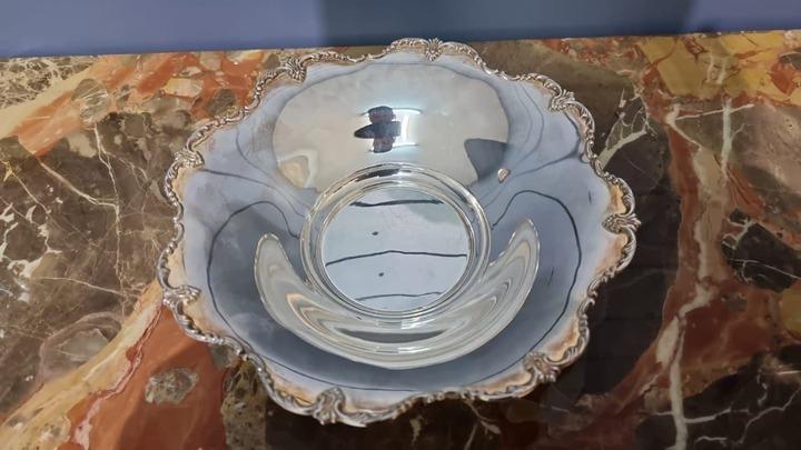 Ваза/фруктовница/Чаша/Тарелка серебренная