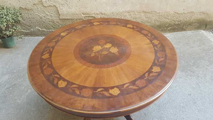 Стол обеденный с маркетри
