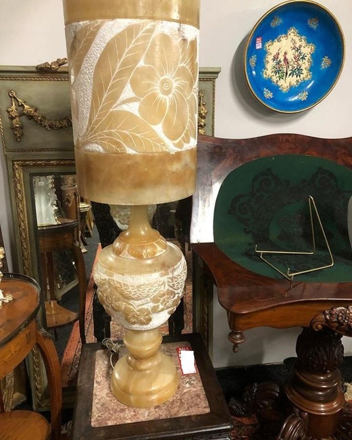 Лампа настольная винтажная