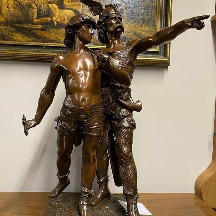 Скульптурная композиция из бронзы