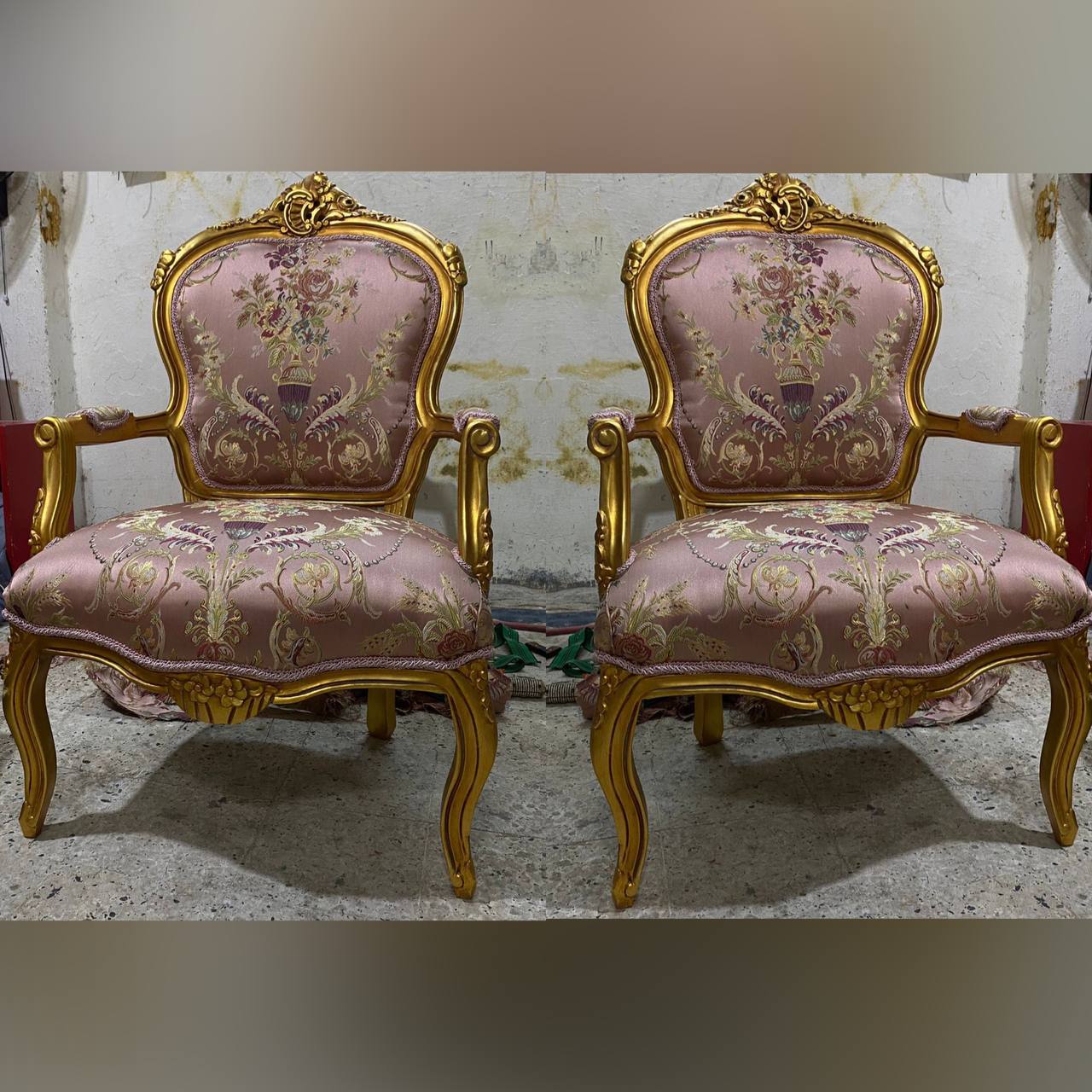 Кресло в стиле венецианского барокко 2 штуки