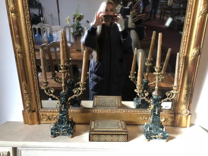 Подсвечник 2 штуки мраморный