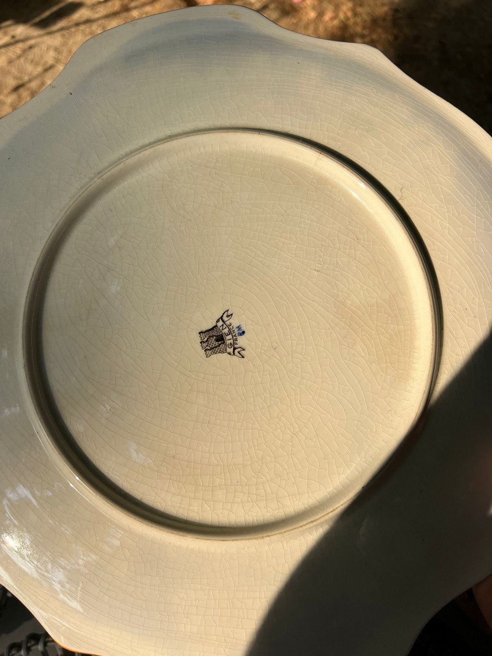 Тарелка декоративная винтажная в стиле Жьен/Gien 2 штуки