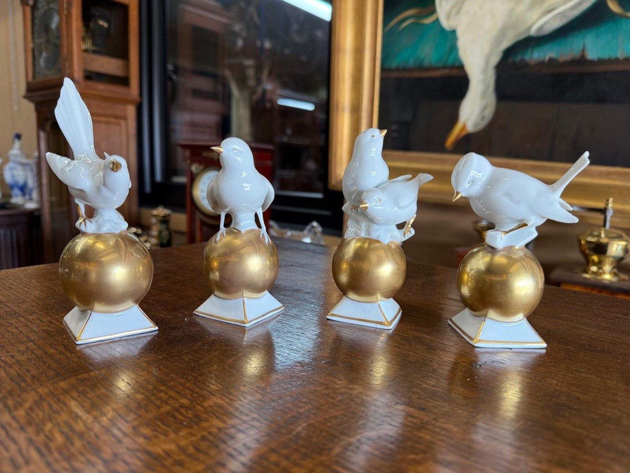 Комплект: Статуэтка Птица 4 штуки