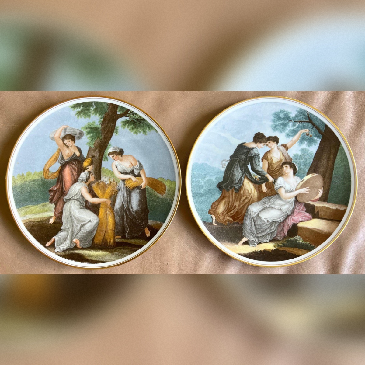 Набор: Тарелка декоративная 2 штуки "Три грации" Bareuther