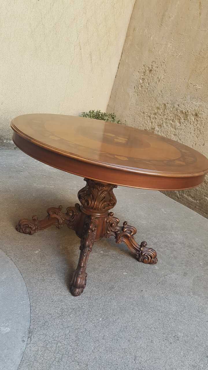 Стол обеденный с маркетри