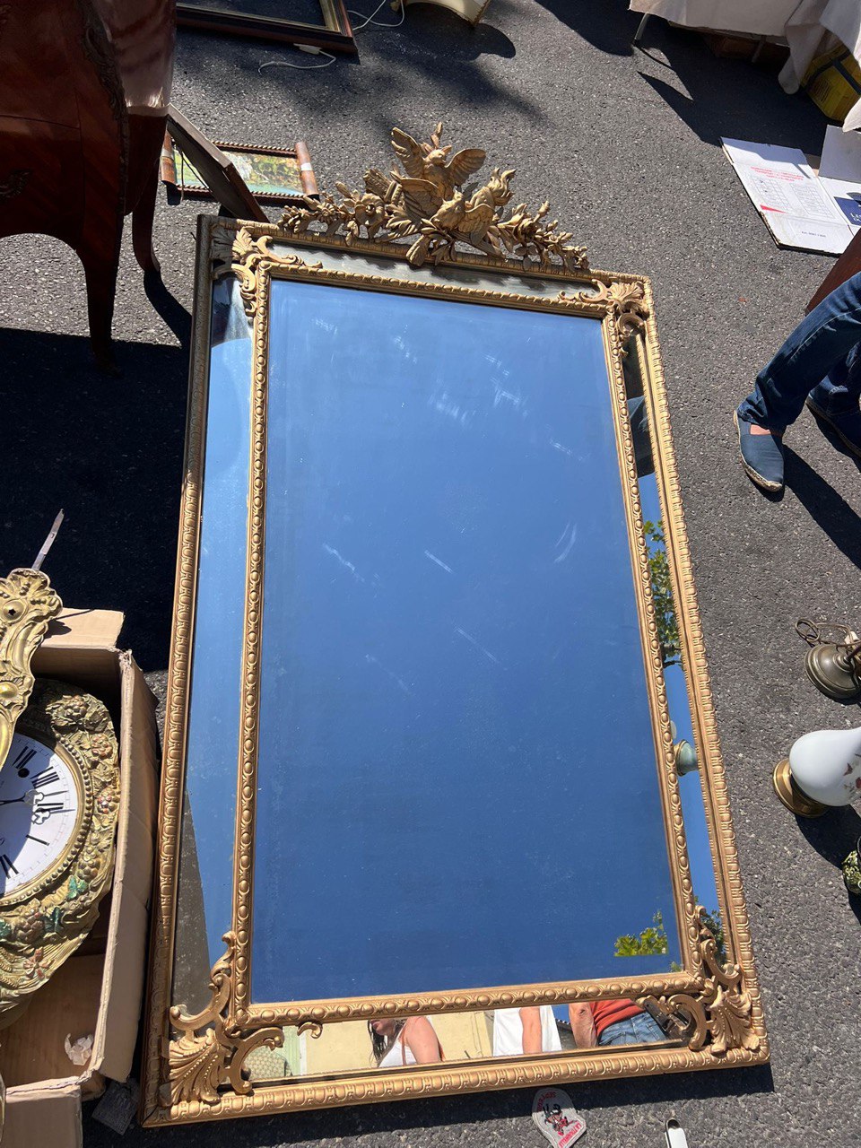 Зеркало настенное в стиле Людовика XVI