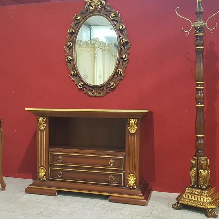 Комплект для прихожей: вешалка тумба столик зеркало