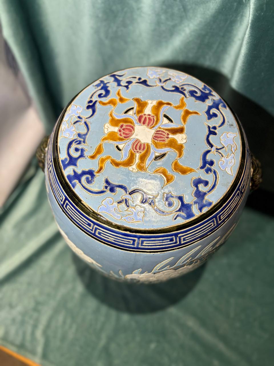 Подставка/Табурет керамический в стие шинуазри