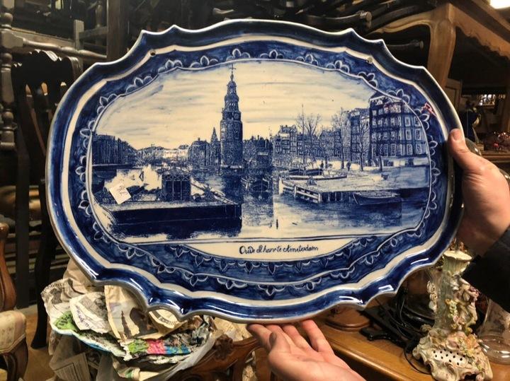 Поднос фарфоровый Делф 2 штуки