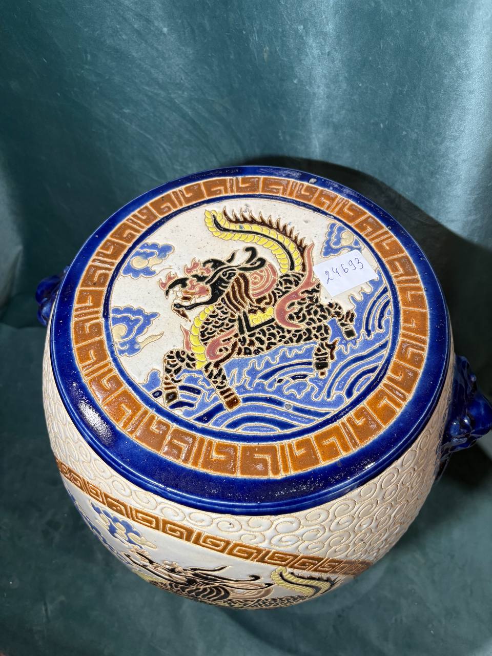 Подставка/Табурет керамический в стие шинуазри