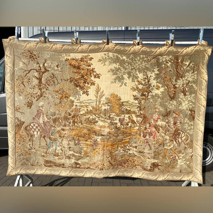 Гобелен винтажный со сценой охоты
