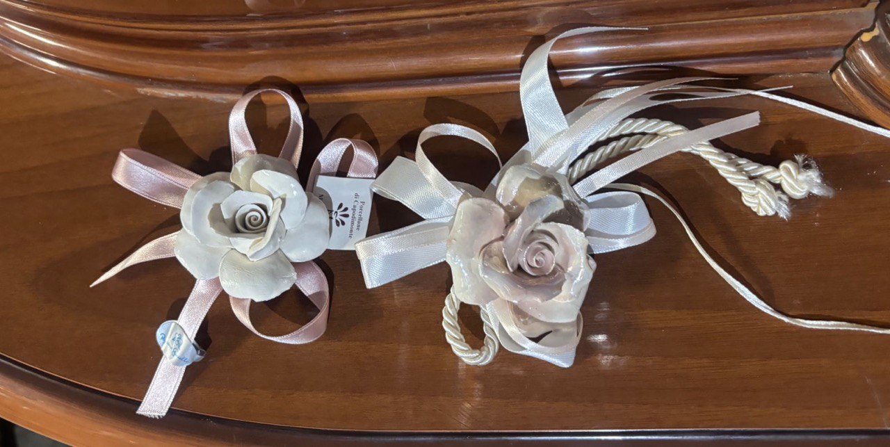 Декоративный элемент/Цветок фарфоровый Каподимонте