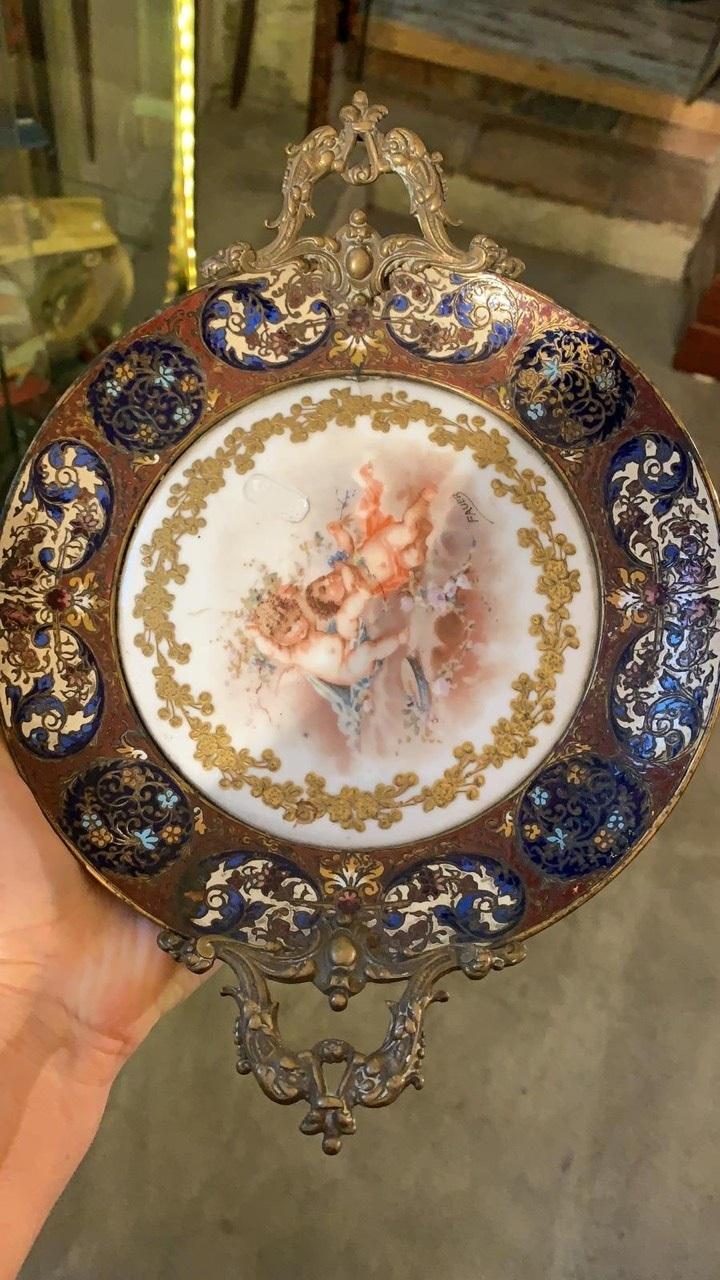 Тарелка декоративная винтажная