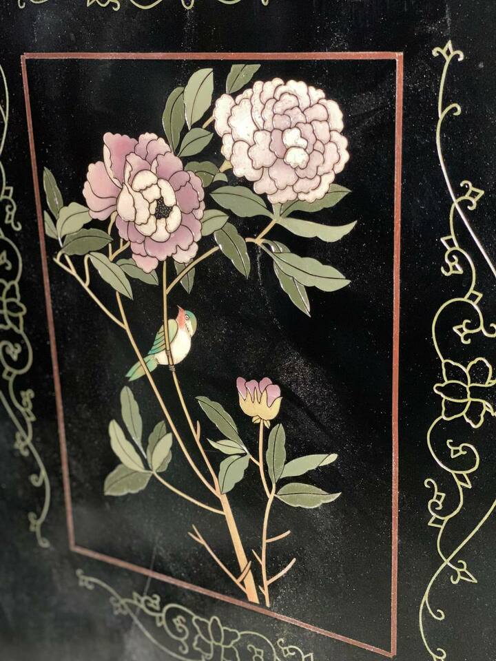 Ширма в стиле шинуазри после реставрации