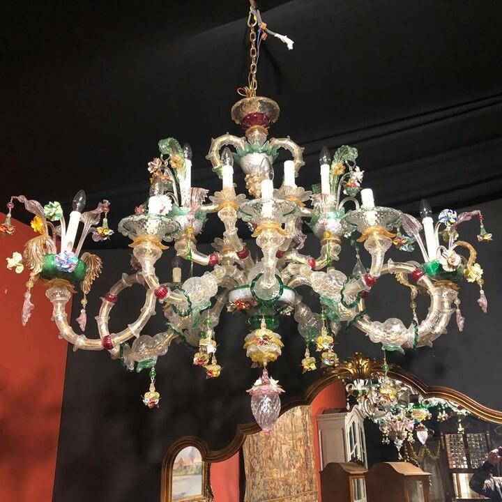 Люстра винтажная Мурано