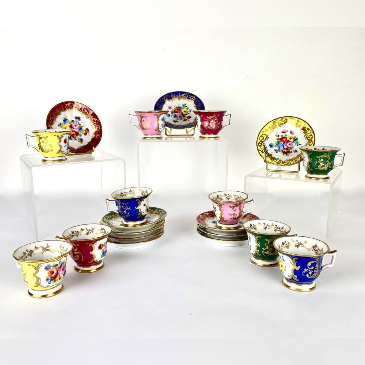 Сервиз чайный коллекционный от мастерской Le Tallec : Чайная пара 10 штук