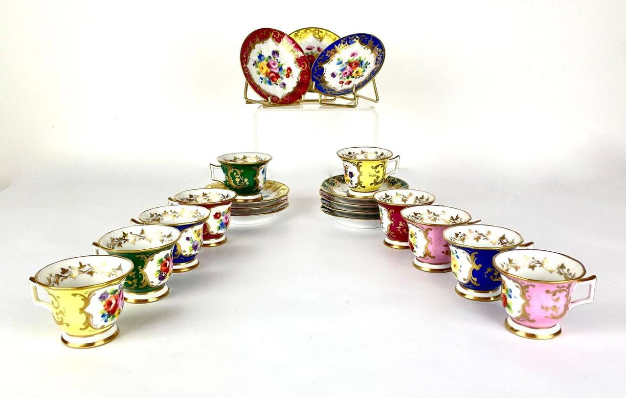 Сервиз чайный коллекционный от мастерской Le Tallec : Чайная пара 10 штук