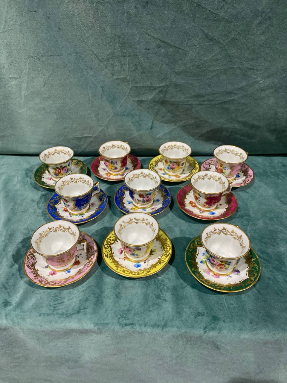 Сервиз чайный коллекционный от мастерской Le Tallec : Чайная пара 10 штук