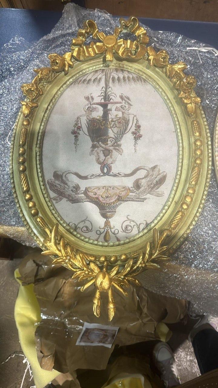 Миниатюра/Картина в раме в стиле Людовика XVI