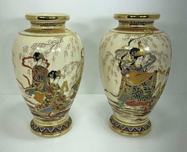 Ваза 2 штуки в стиле шинуазри