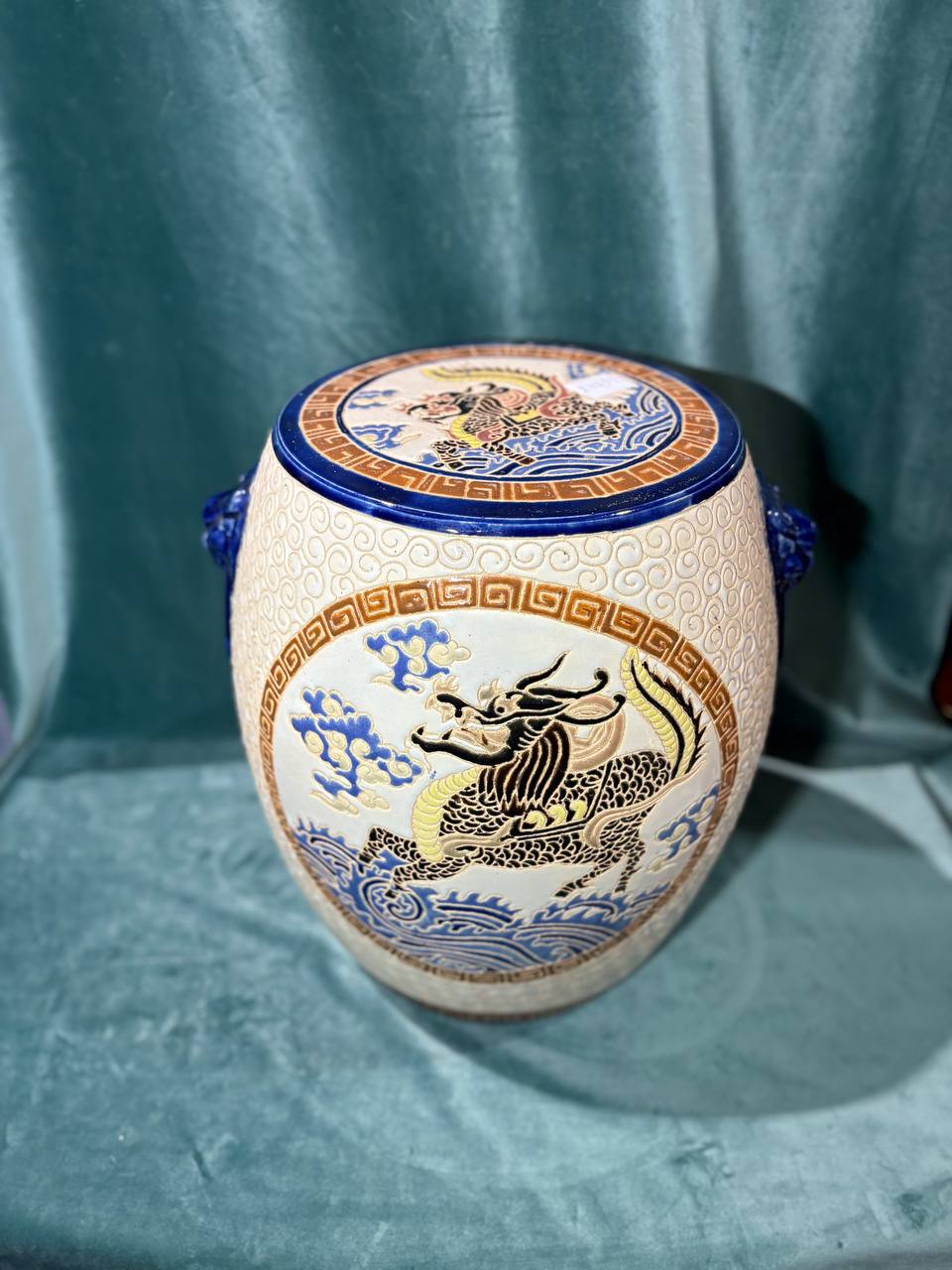 Подставка/Табурет керамический в стие шинуазри