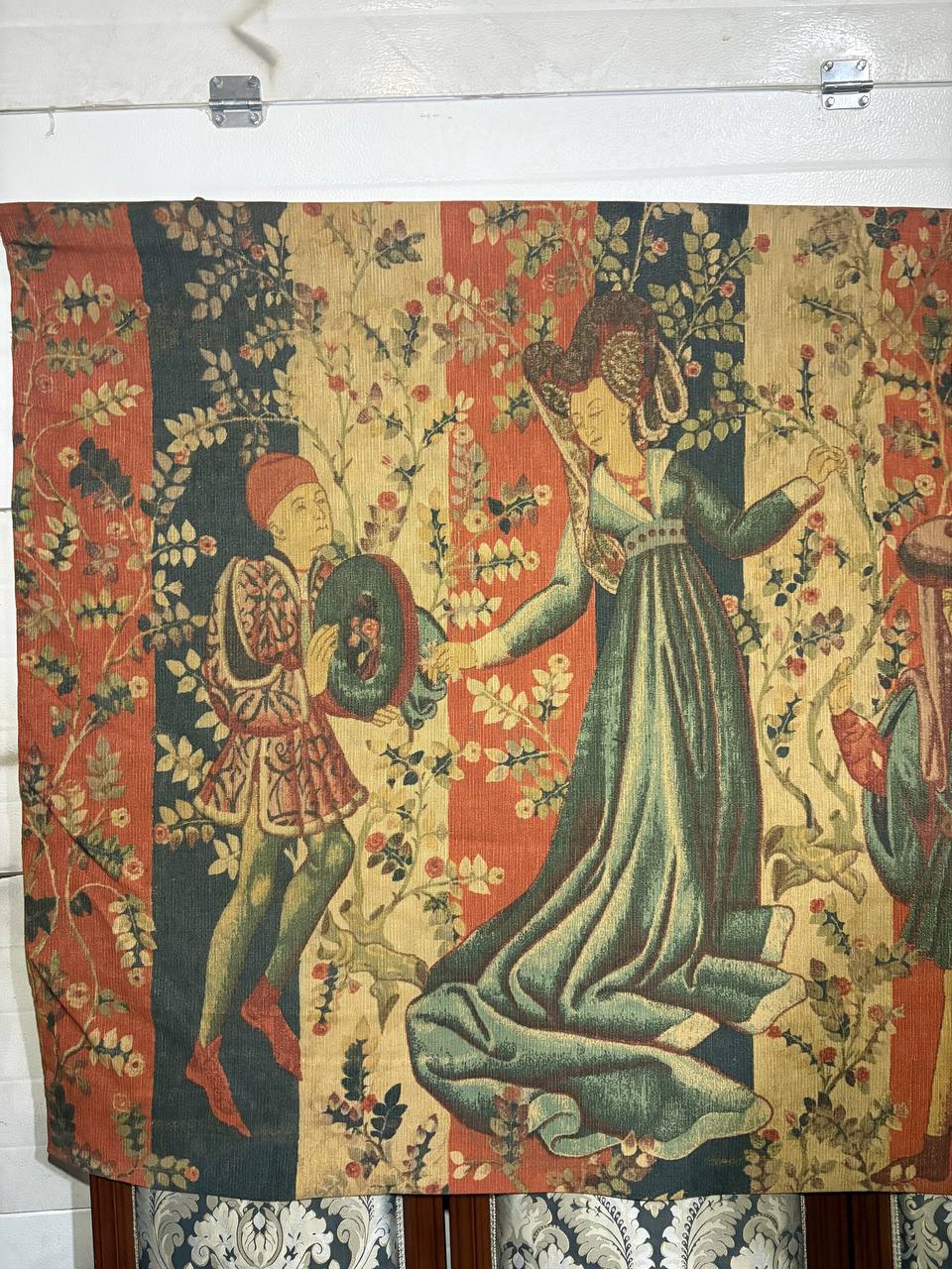 Гобелен винтажный с галантной сценой