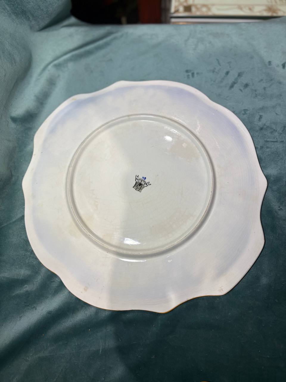 Тарелка декоративная винтажная в стиле Жьен/Gien 2 штуки