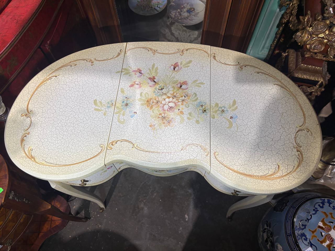 Трюмо/Стол дамский с зеркалом в стиле венецианского барокко