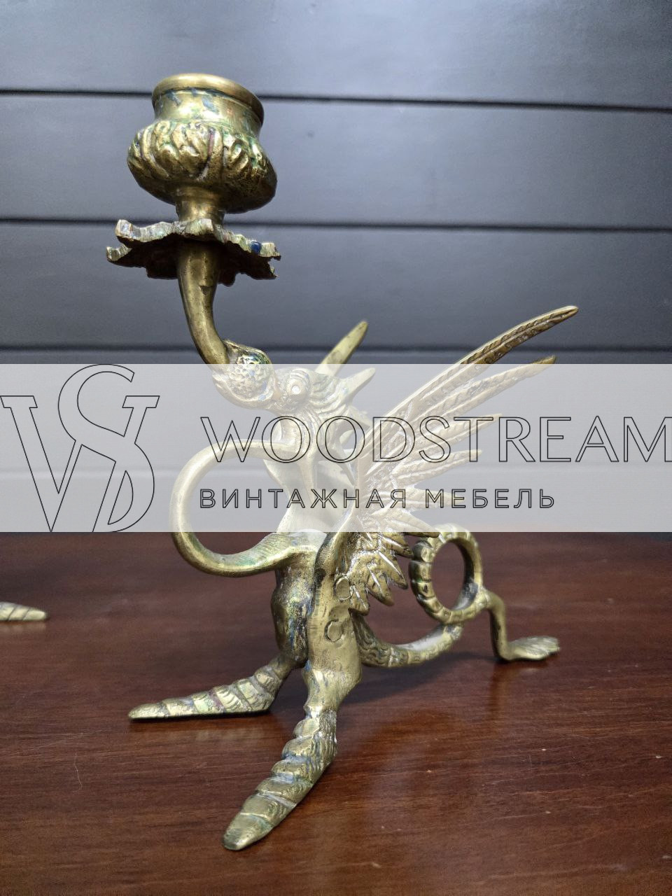 Подсвечник с драконами 2 штуки