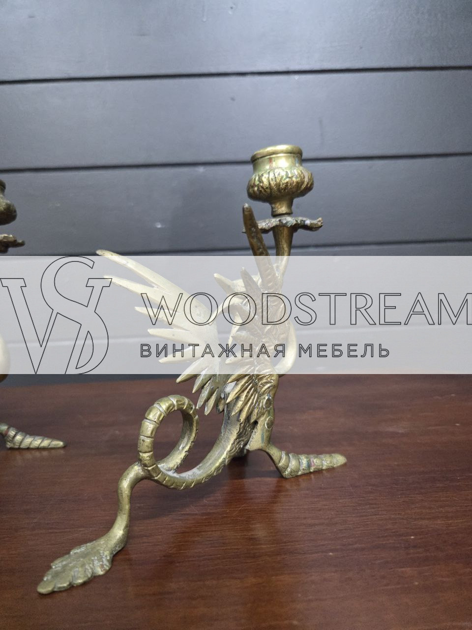 Подсвечник с драконами 2 штуки