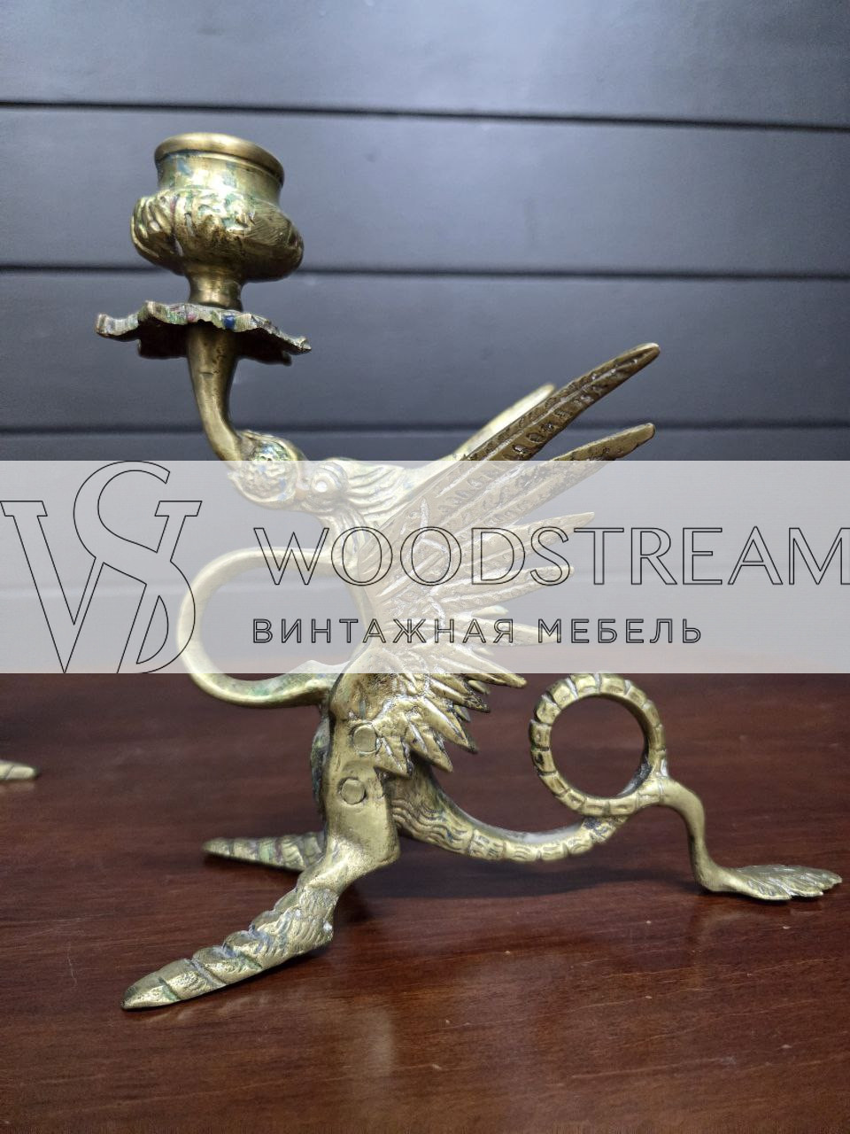 Подсвечник с драконами 2 штуки