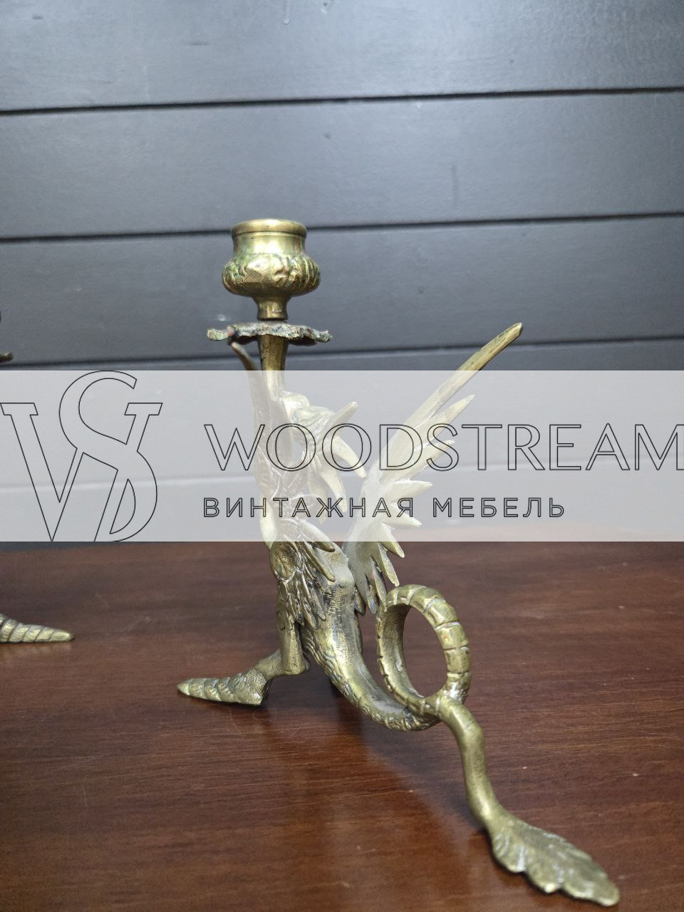 Подсвечник с драконами 2 штуки