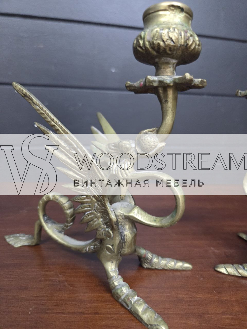 Подсвечник с драконами 2 штуки