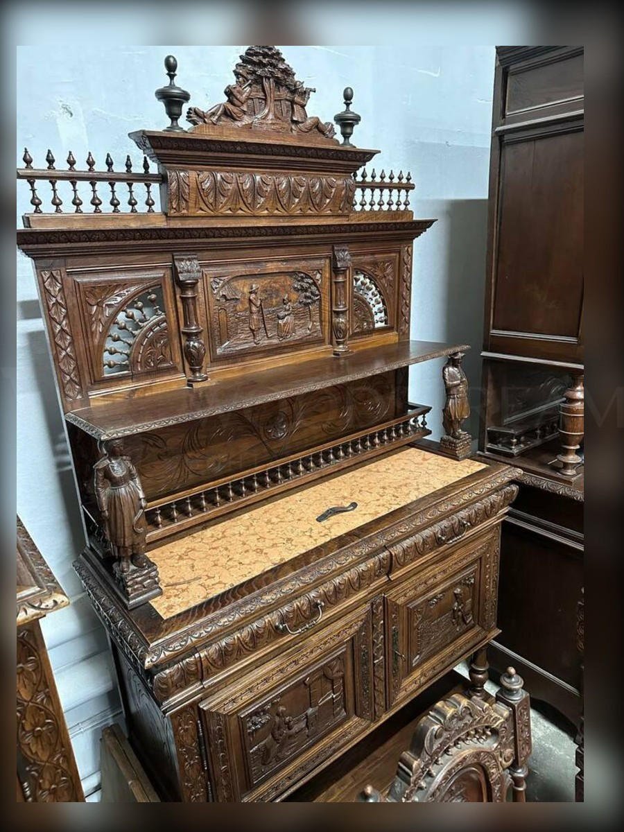 Десертница/Буфет открытый в бретонском стиле