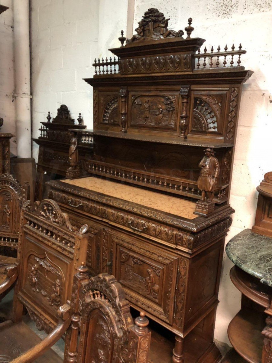 Десертница/Буфет открытый в бретонском стиле