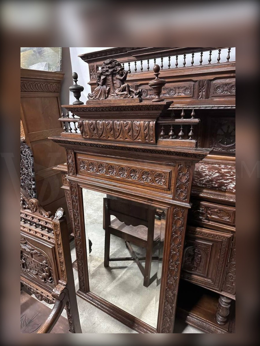 Зеркало настенное в бретонском стиле