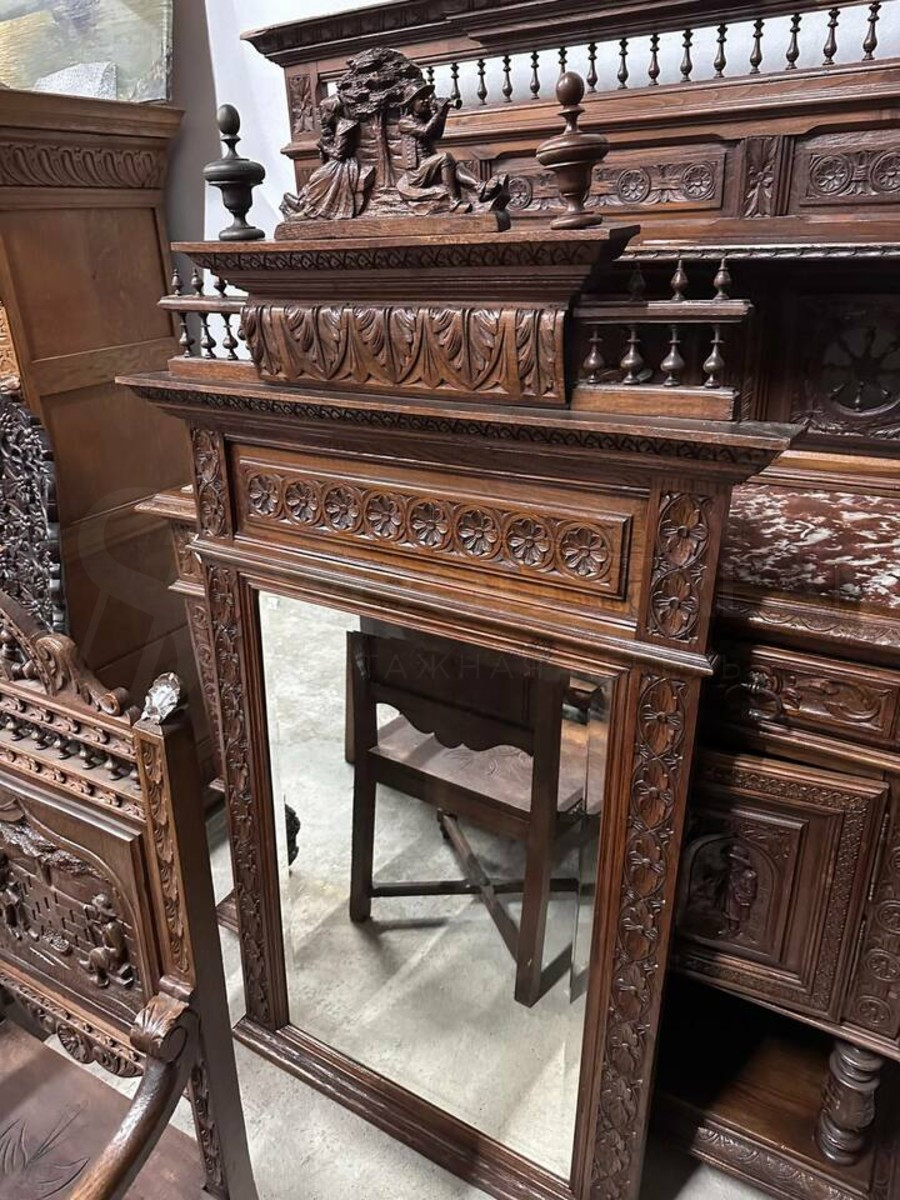 Зеркало настенное в бретонском стиле