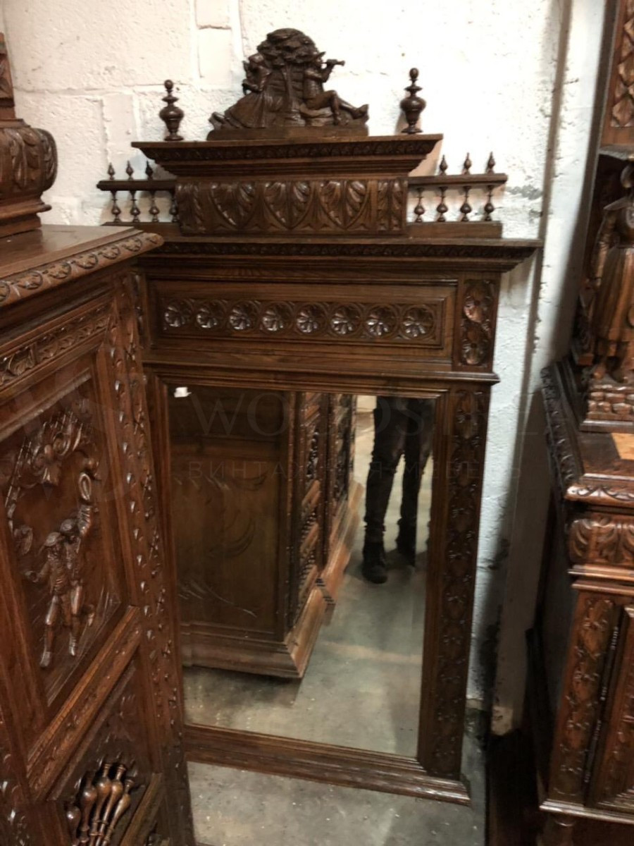 Зеркало настенное в бретонском стиле