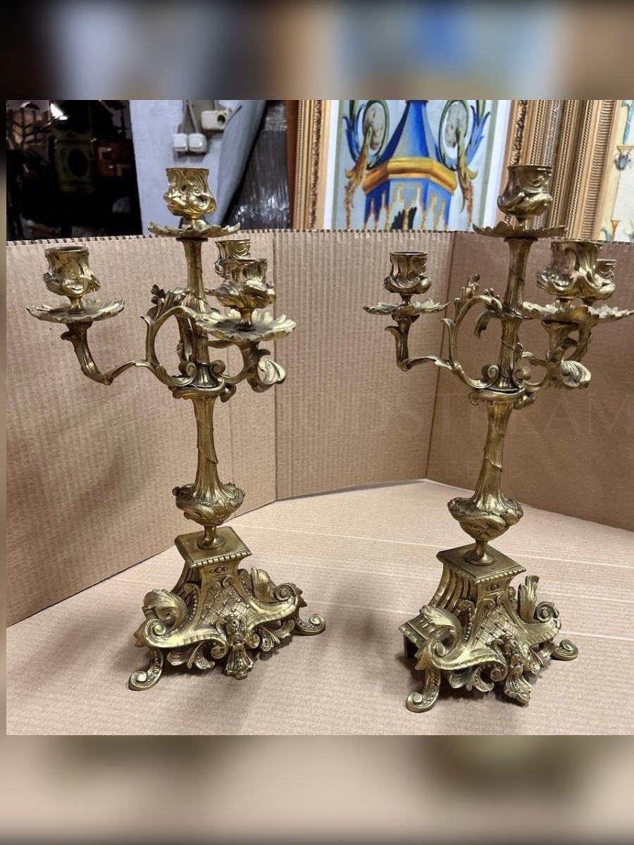 Подсвечник винтажный 2 штуки