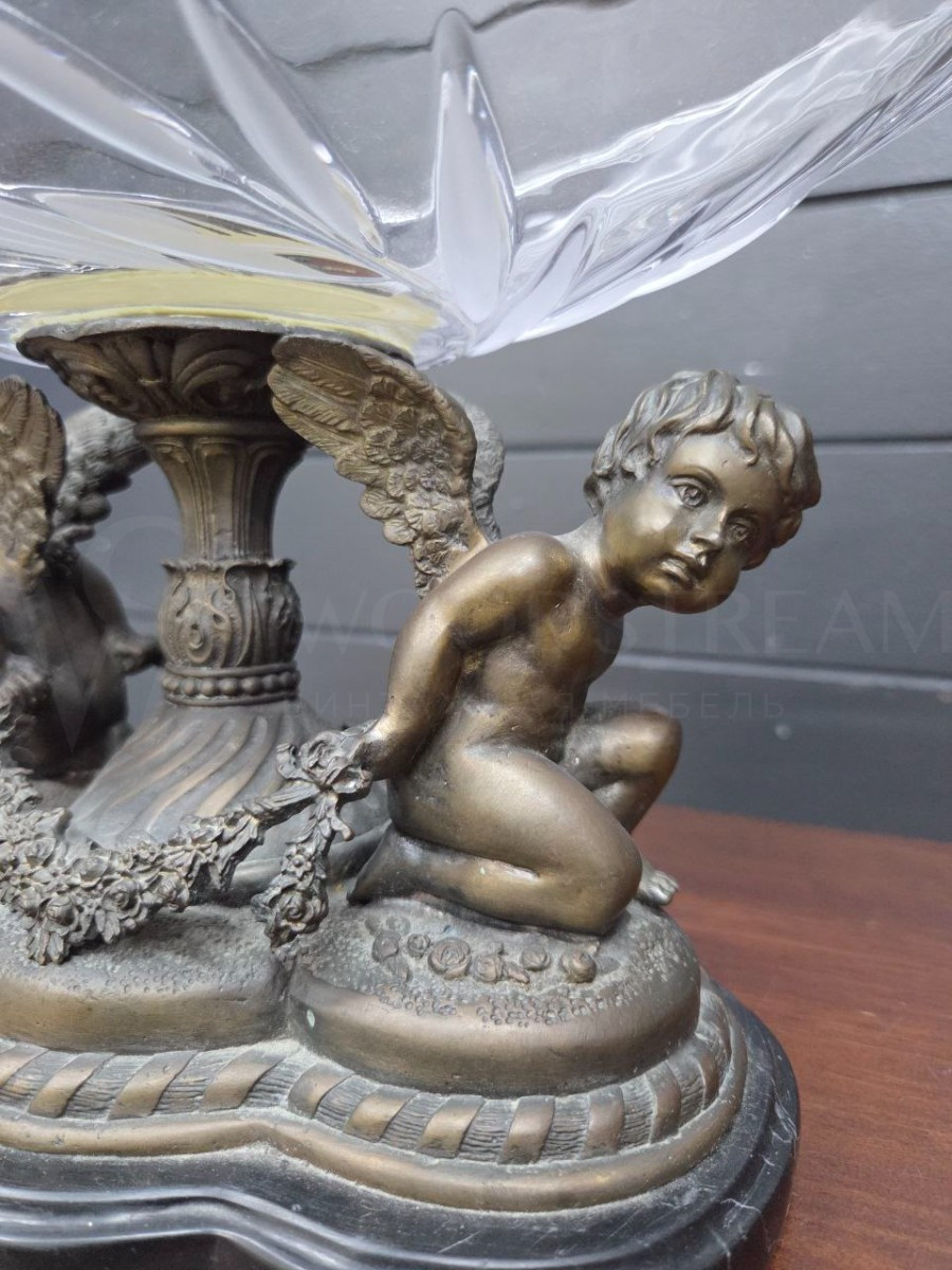 Ваза/Конфетница/Фруктовница с путти в стиле венецианского барокко